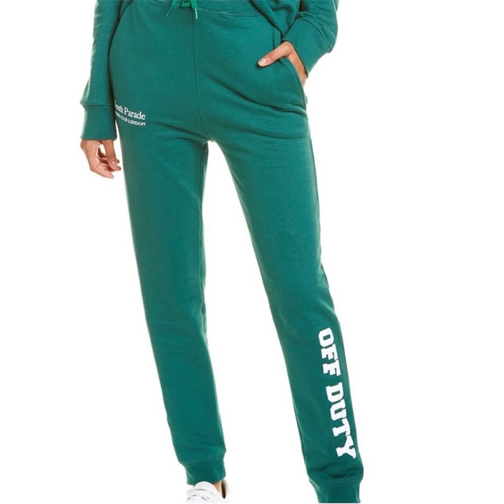 South Parade Off Duty Graphic Green Sweatpant. NWT.